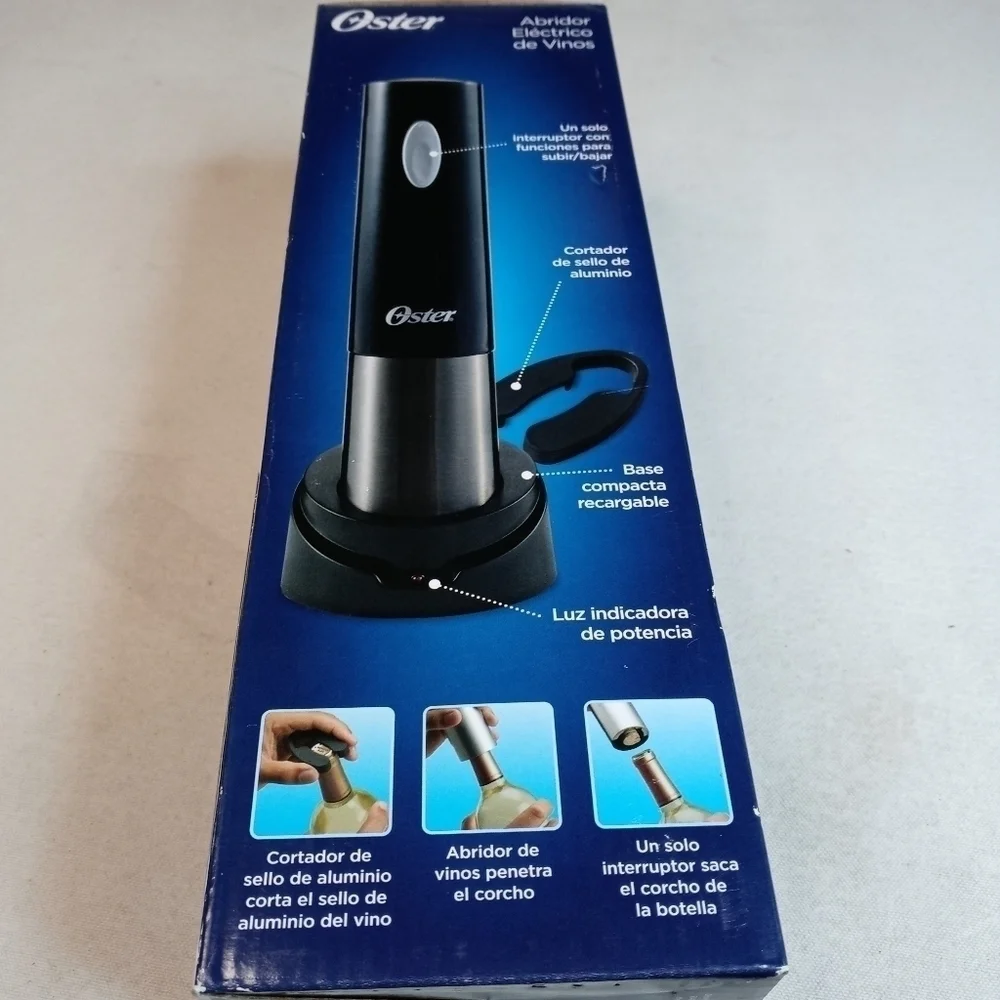 Oster Electric Wine Bottle Opener Corkscrew Cork C